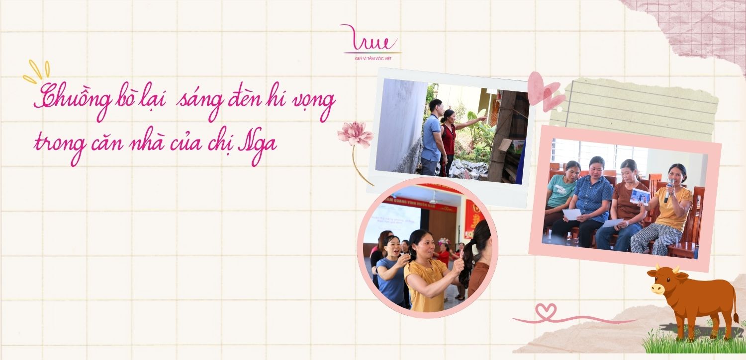 Chuồng bò lại sáng đèn hi vọng trong căn nhà của chị Nga